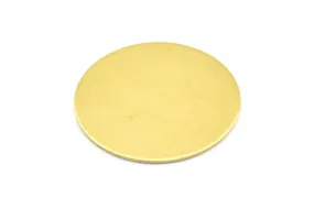 28mm Round Blank, 10 Raw Brass Stamping Blanks, Tags Without Holes (28x0.80mm) K622