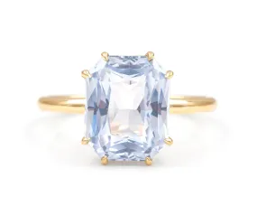 6.79-Carat Radiant Cut Sapphire Vale Ring