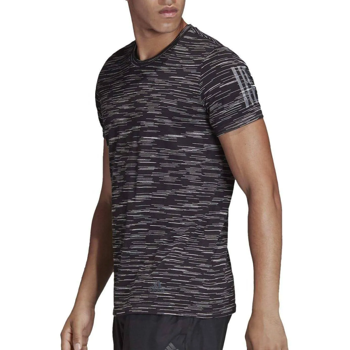 adidas 25-7 Decode Short Sleeve Mens Running Top - Black