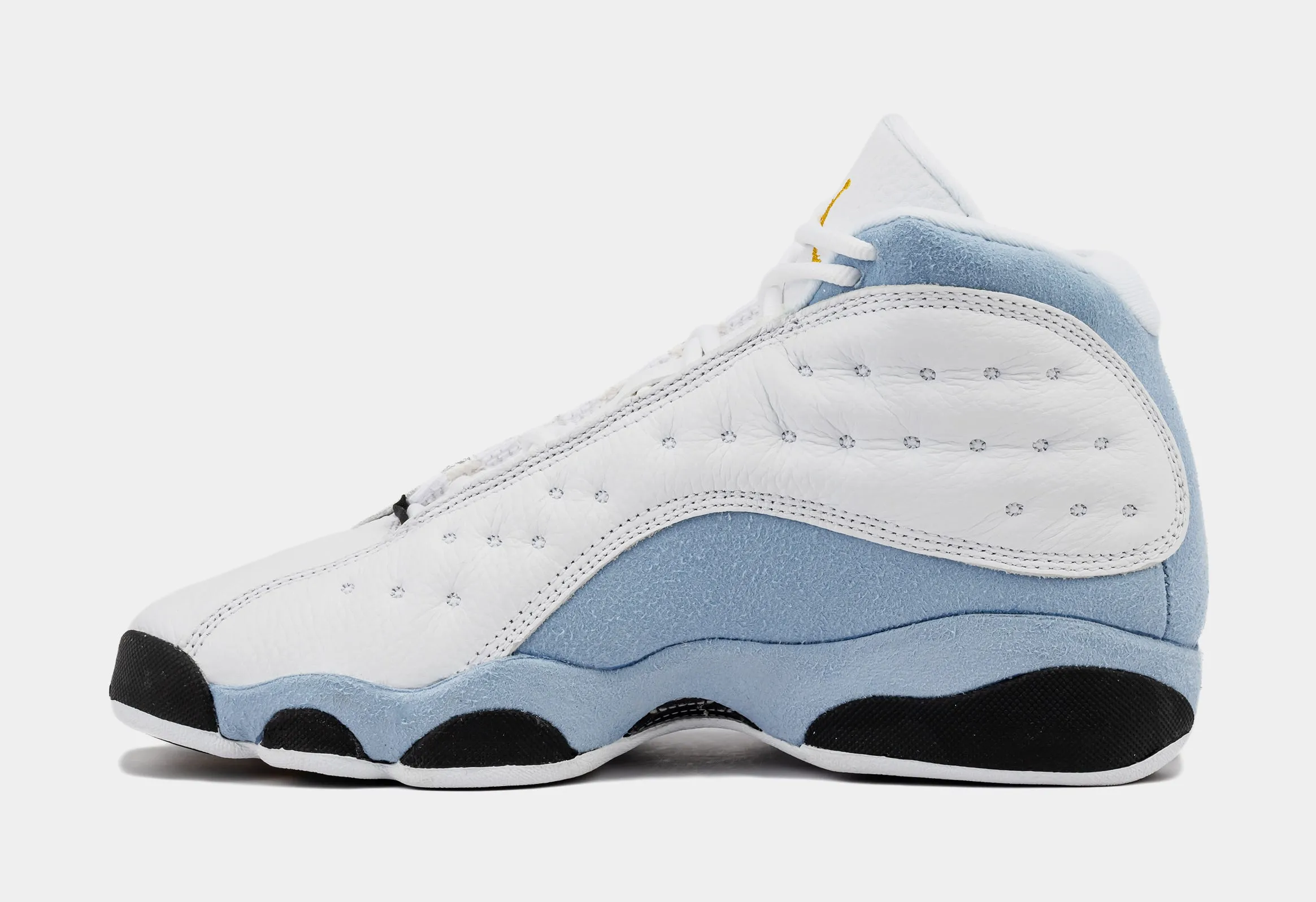 Air Jordan 13 Retro Blue Grey Grade School Lifestyle Shoes (White/Yellow Ochre/Blue Grey/Black)