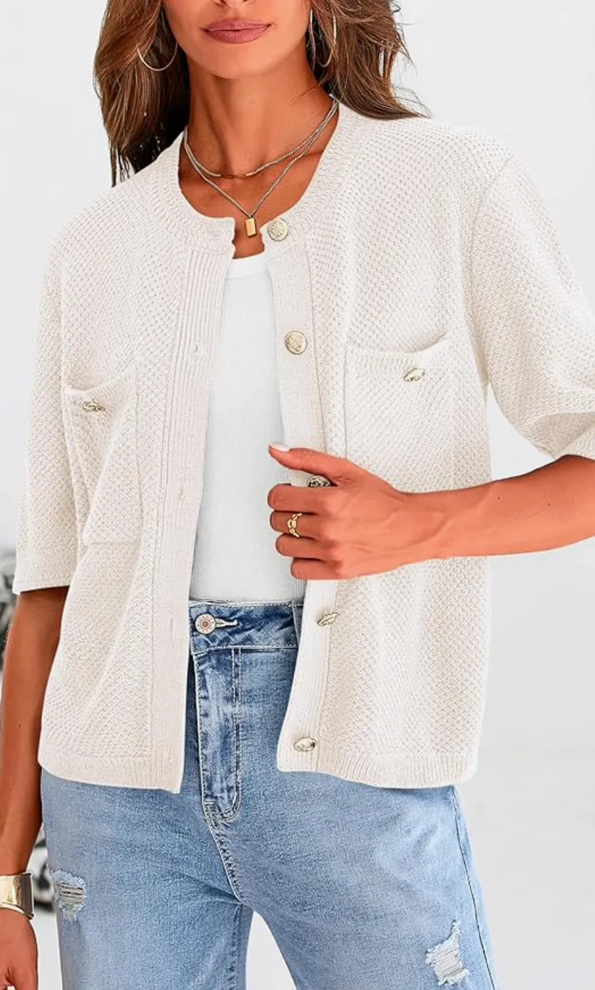 Ali Cardigan | White