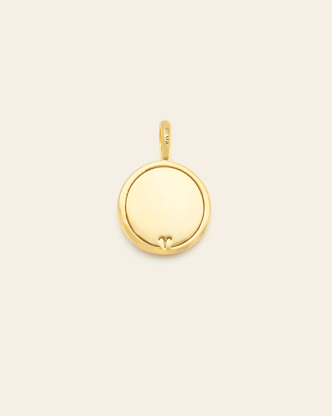 Aries Medallion - Gold Vermeil