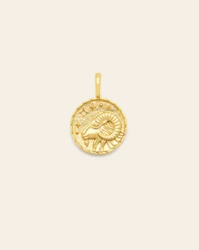 Aries Medallion - Gold Vermeil