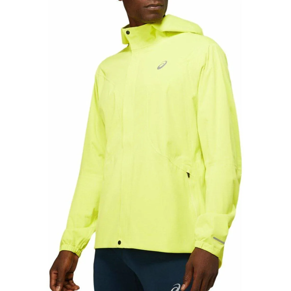 Asics Accelerate Waterproof Mens Running Jacket - Yellow