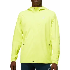 Asics Accelerate Waterproof Mens Running Jacket - Yellow