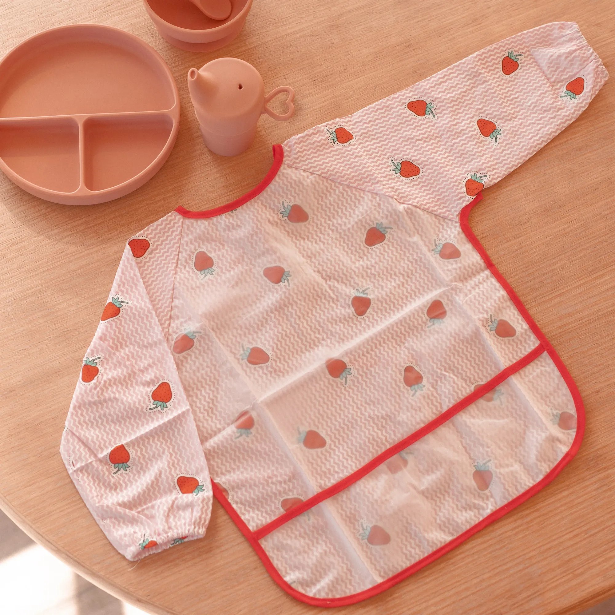 Baby Long Sleeve Apron Smock Bib Animalia