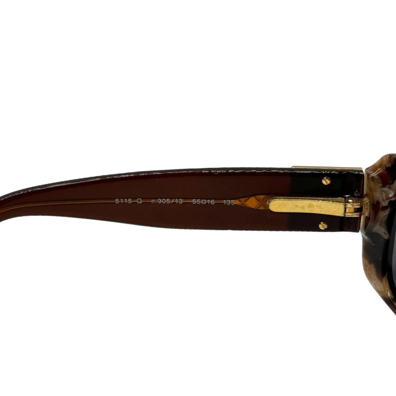 CHANEL Vintage Rectangular Sunglasses - Brown Marble