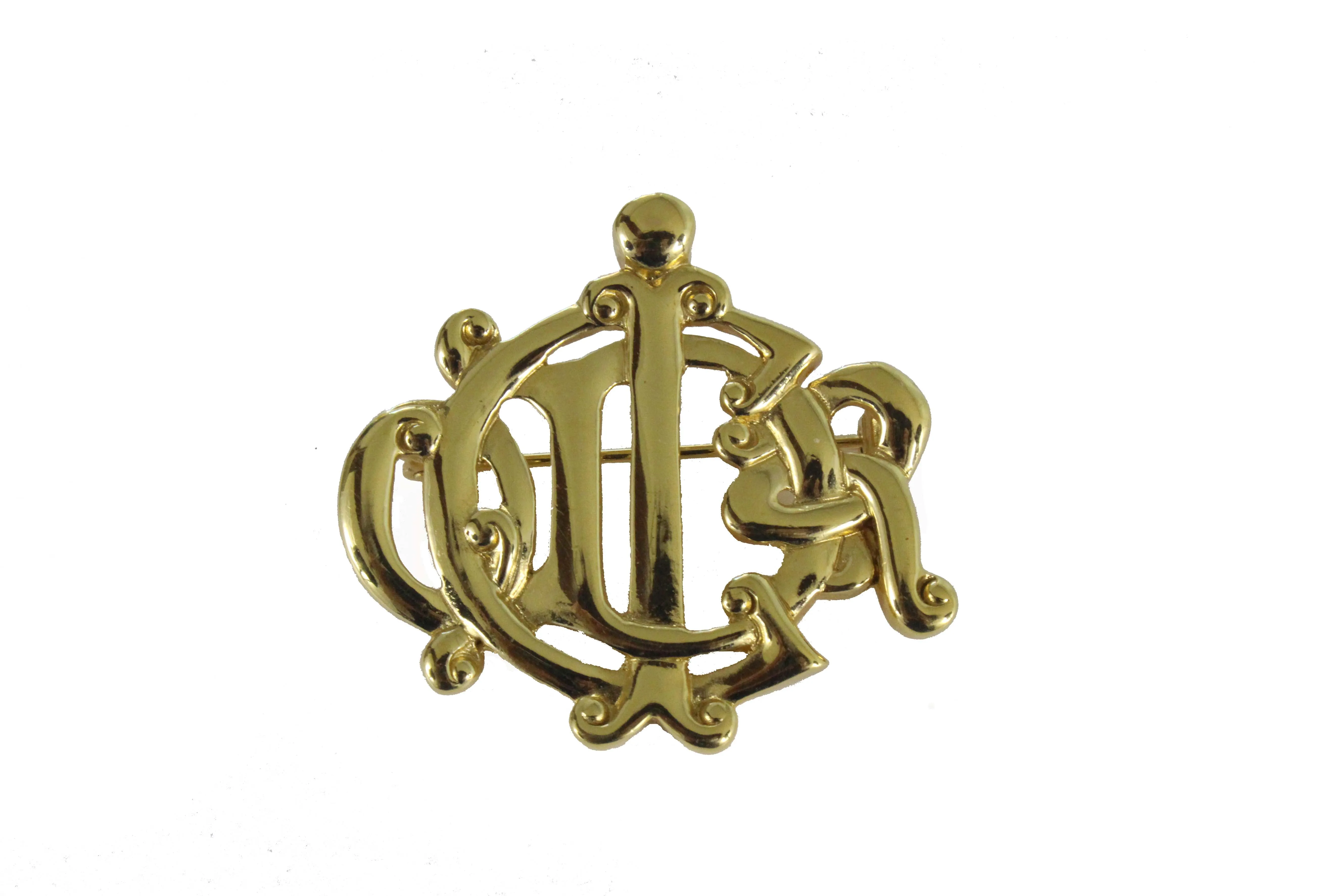 CHRISTIAN DIOR small Logo brooch