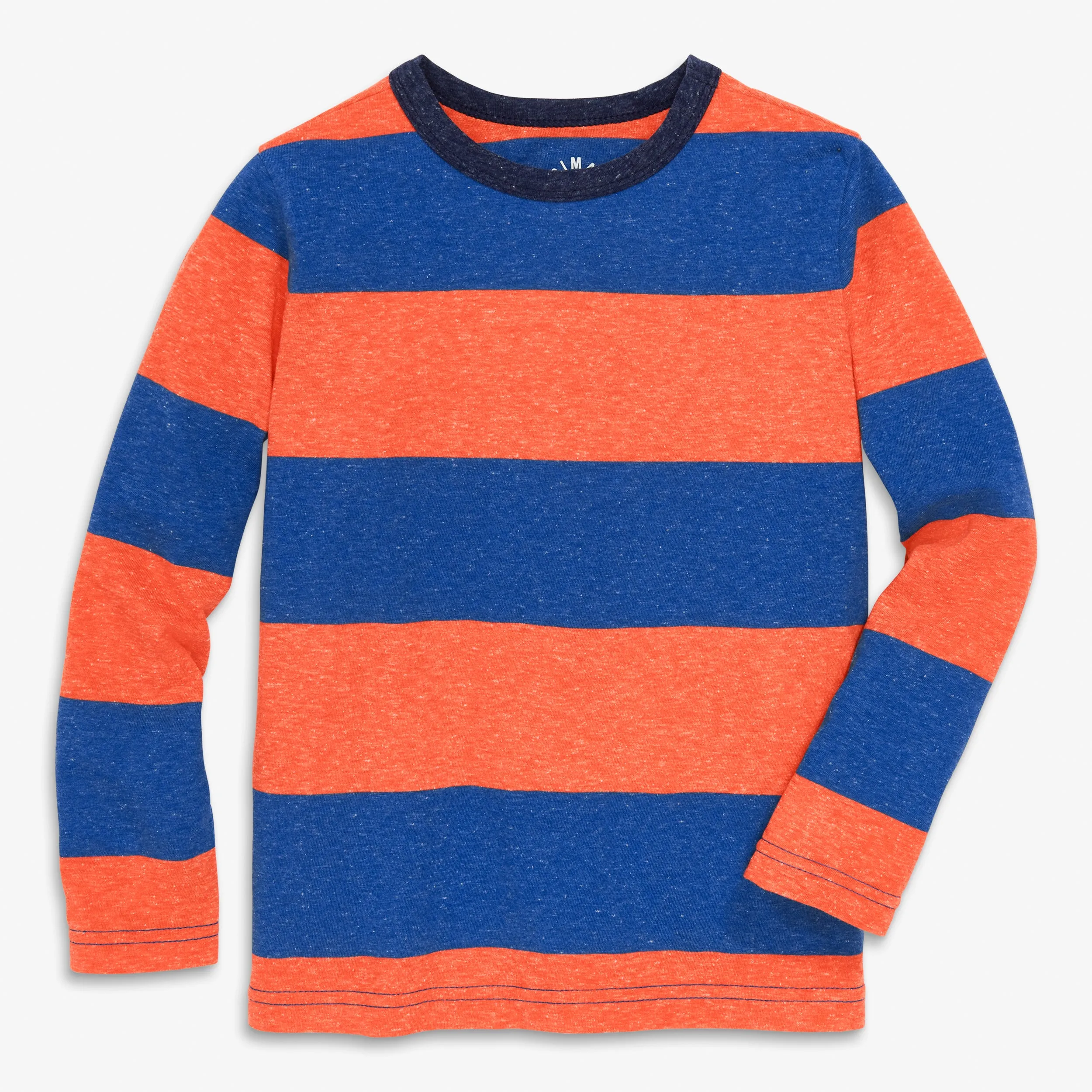 Clearance heathered long sleeve tee in bold stripe