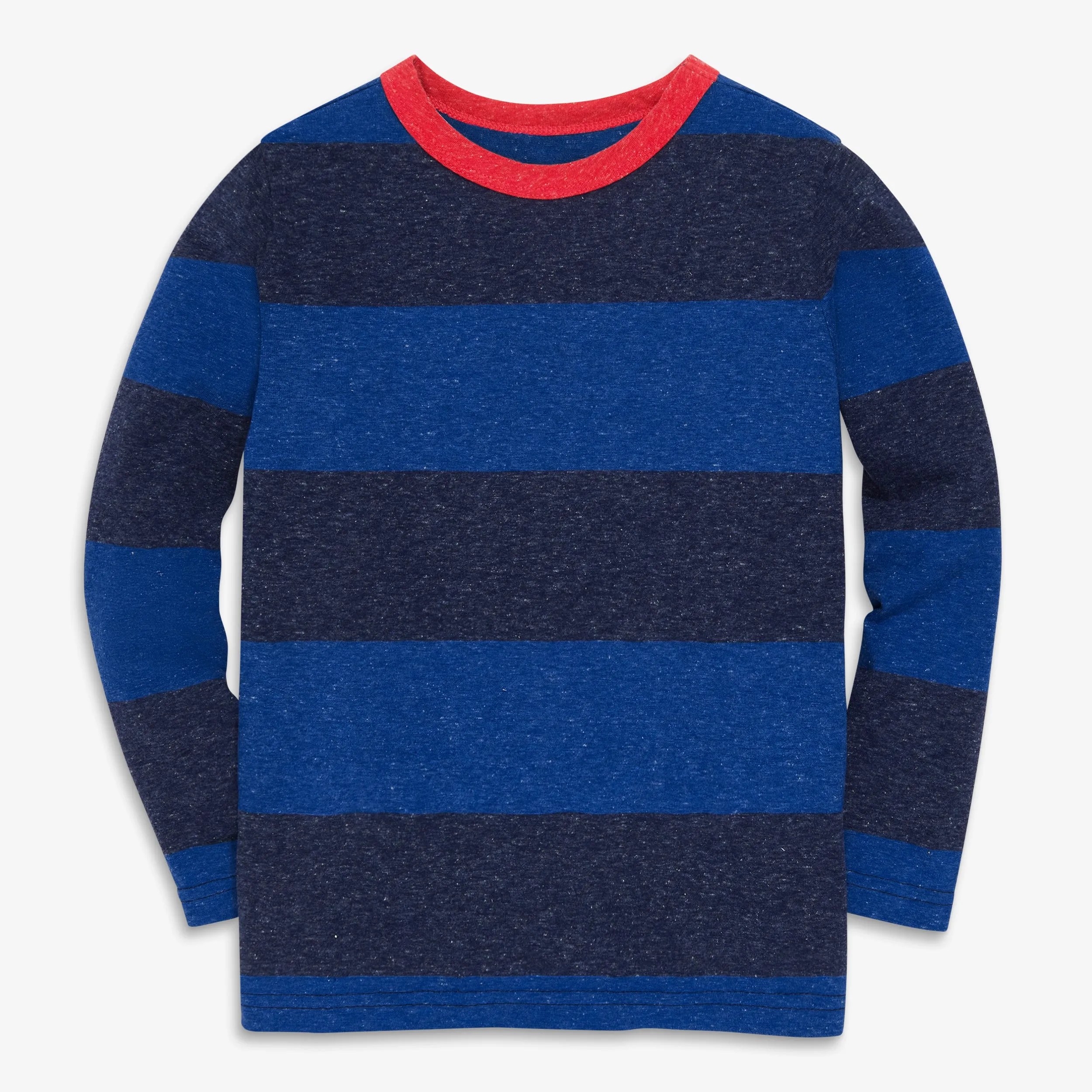 Clearance heathered long sleeve tee in bold stripe