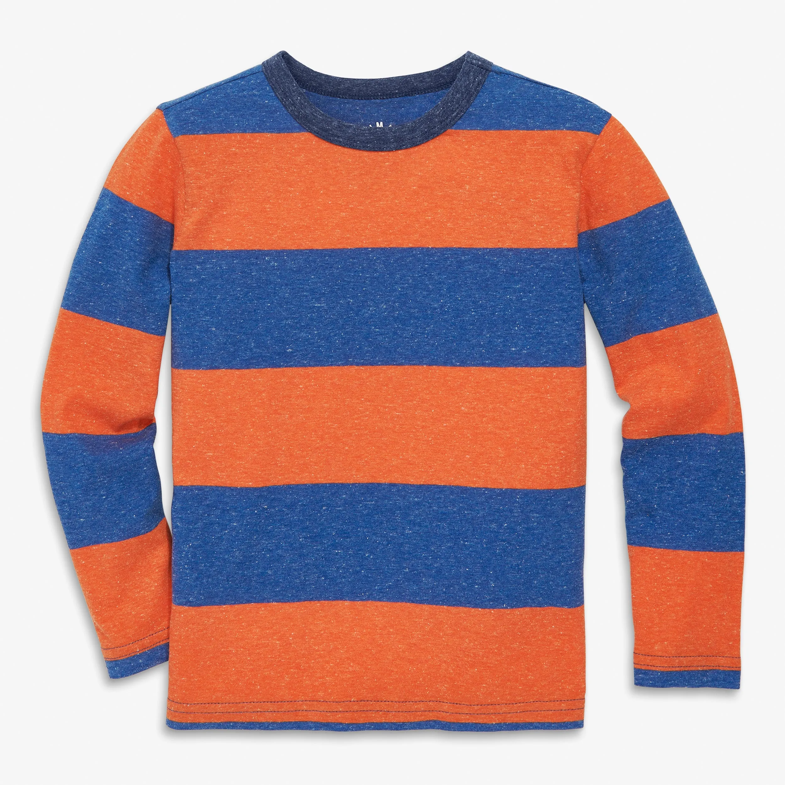 Clearance heathered long sleeve tee in bold stripe