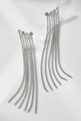 CLEO CZ FRINGE EARRINGS