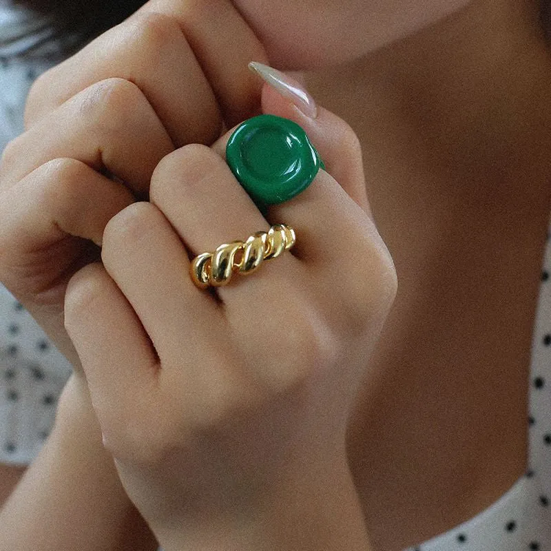 Croissant Open Closure Ring