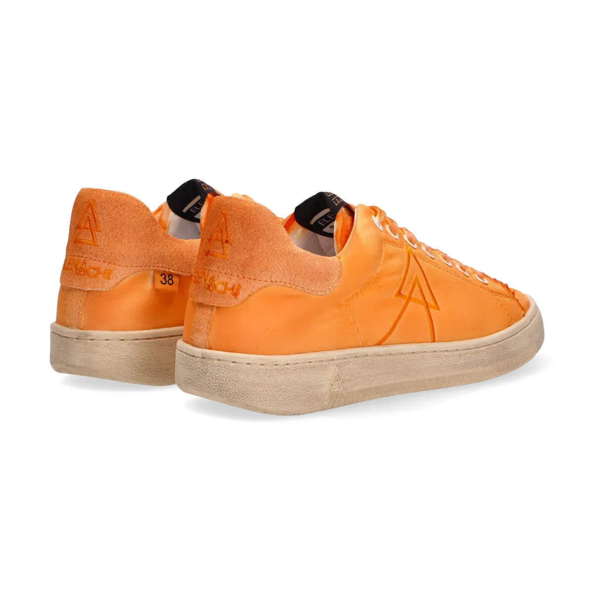 Elena Iachi sneaker Smash nylon camoscio arancio