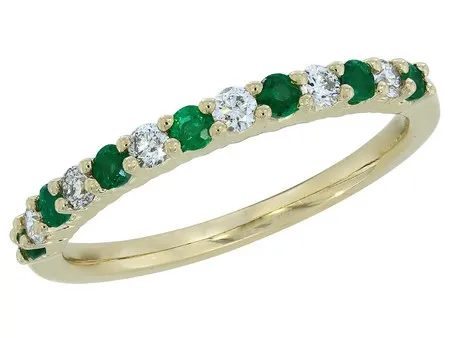 Emerald and Diamond Ring