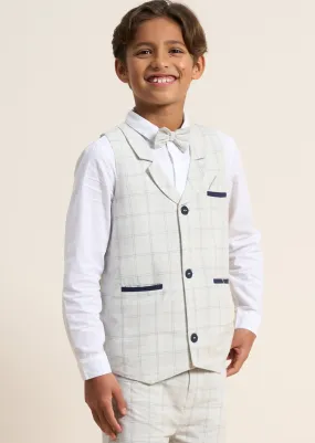 Emerson Grey Check 3 Pc Waistcoat Set