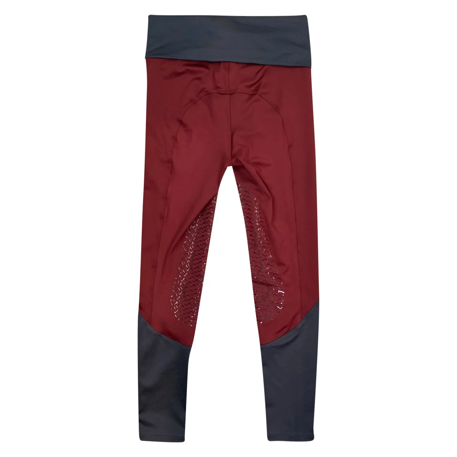 Equo Schooling Pant in Burgundy/Grey - Women's Small