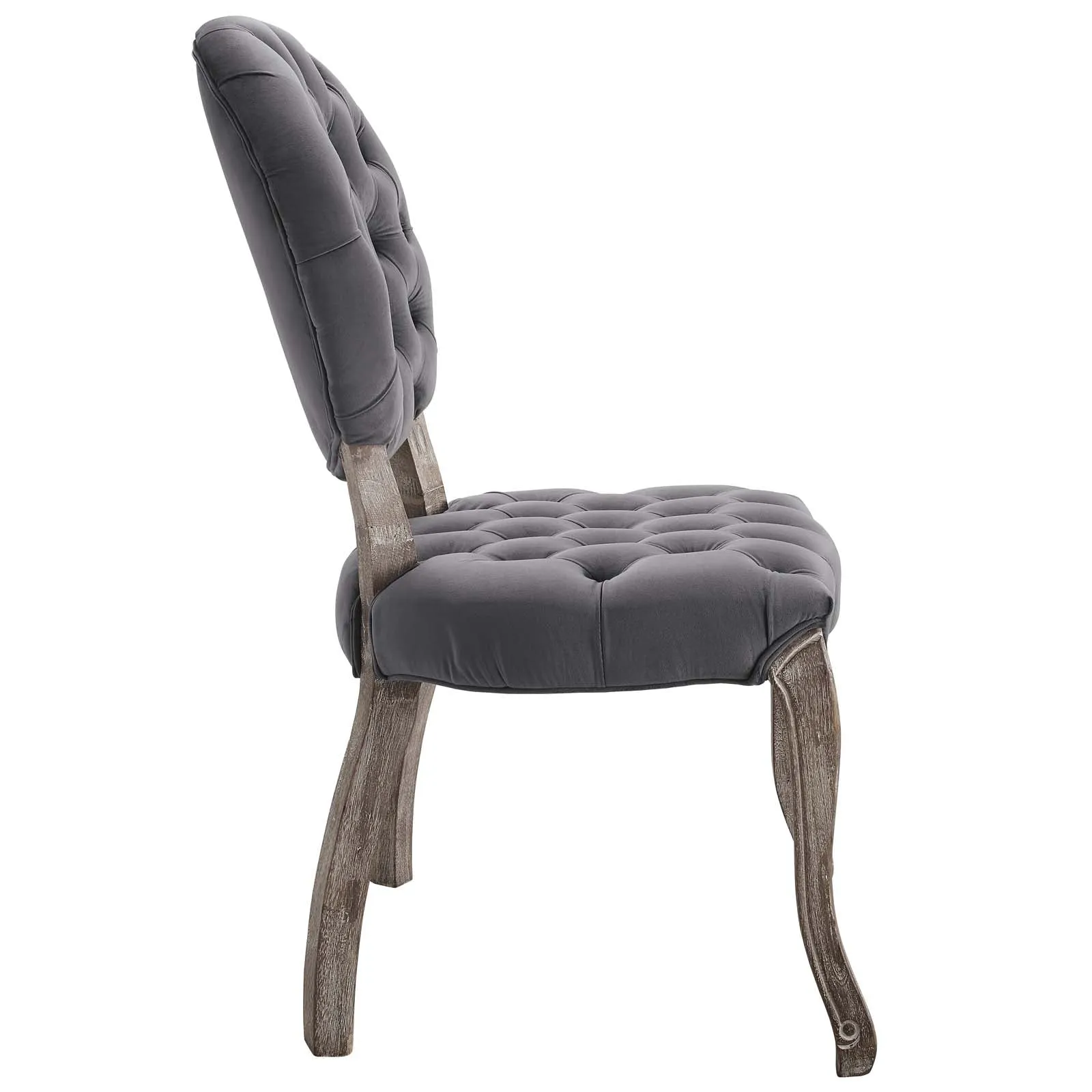 Exhibit French Vintage Dining Performance Velvet Side Chair