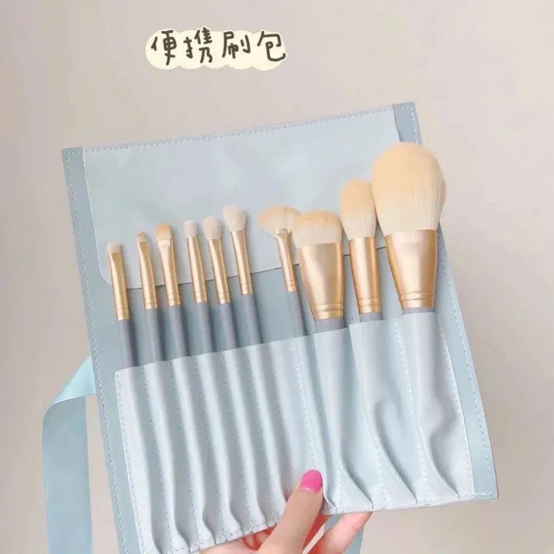 Full Set Of 10 Soft Makeup Brushes