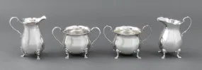 Georgian Style Sterling Silver Tea Articles, 4