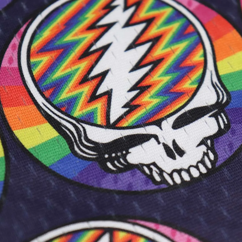 Grateful Dead | Mesh Button Down | Rainbow Stealie