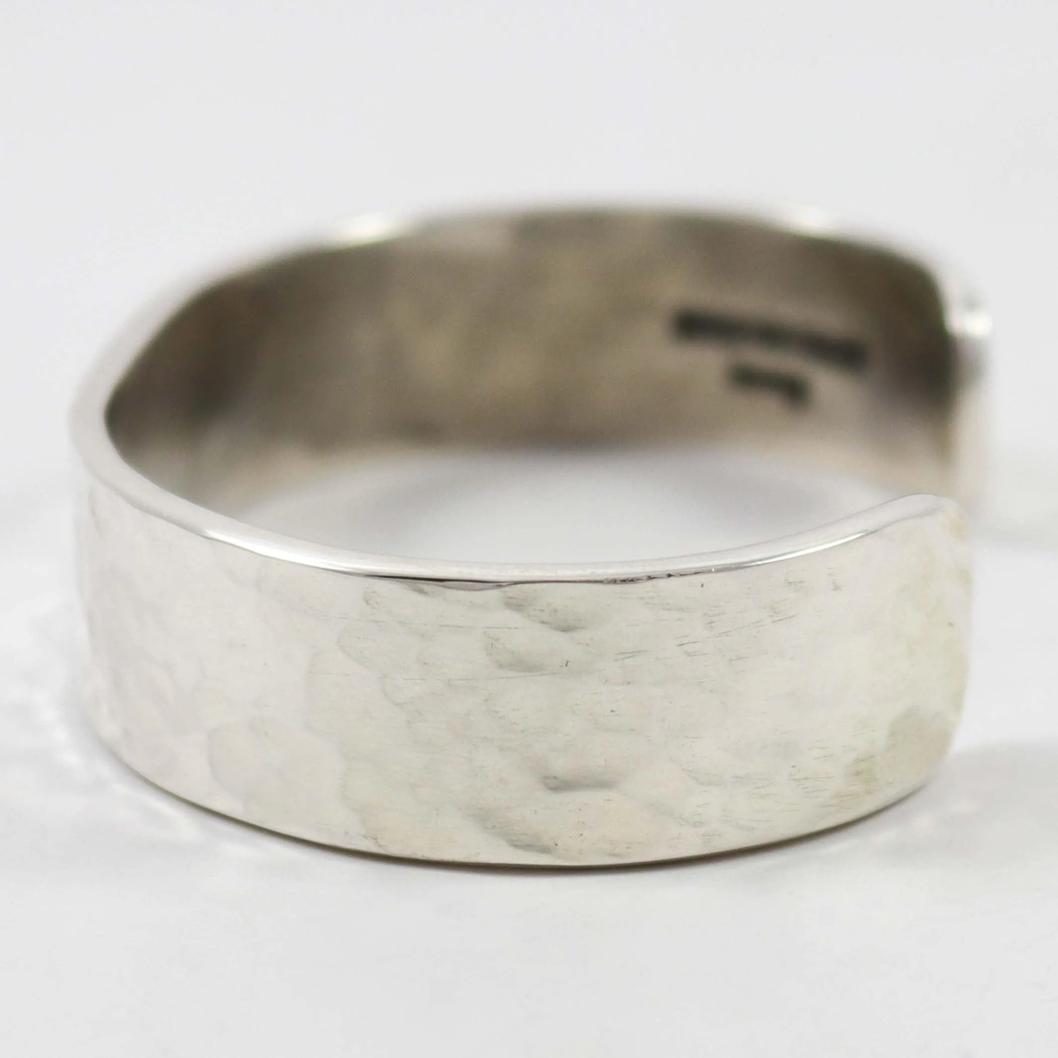 Hammered Silver Cuff