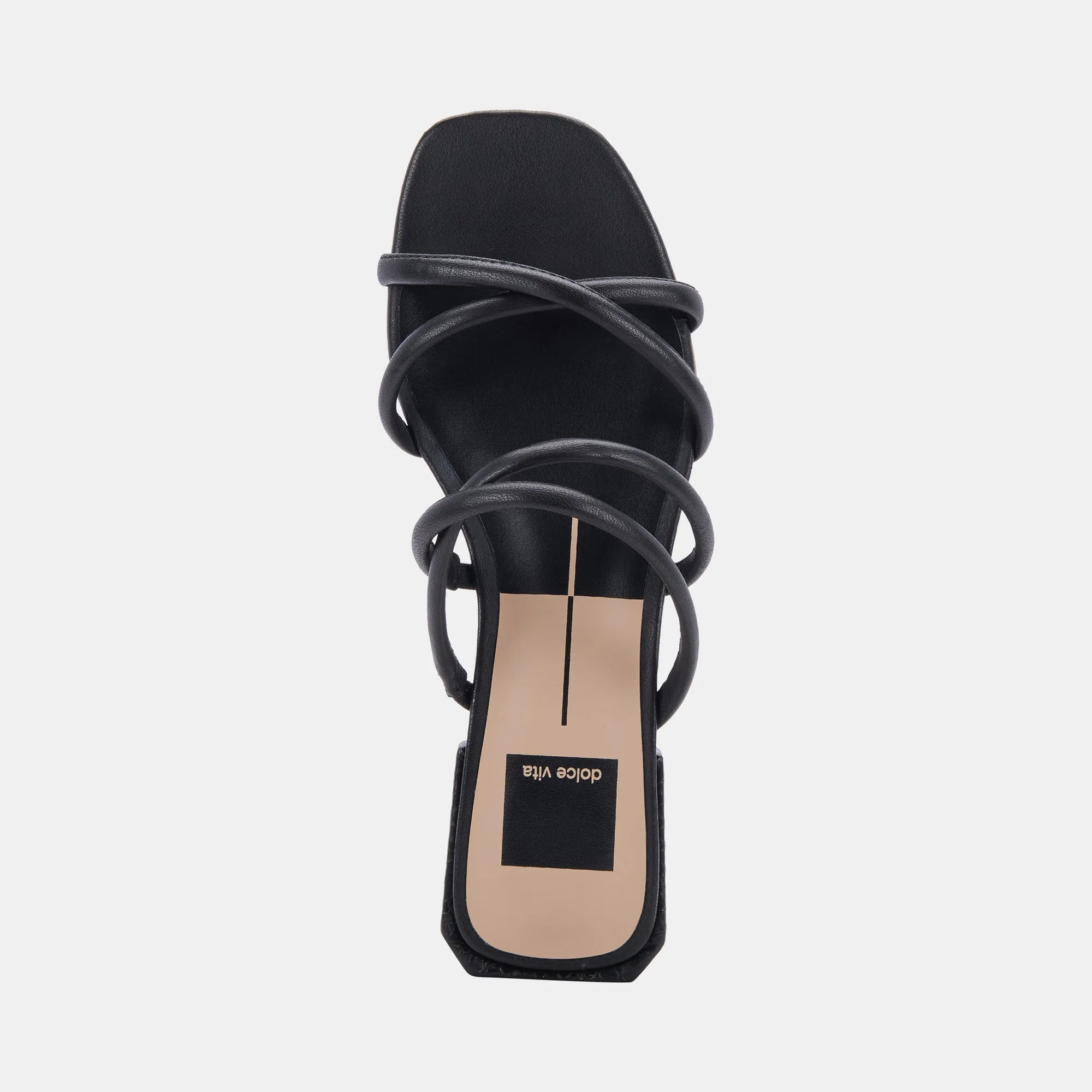 HAPI SANDALS BLACK LEATHER - re:vita