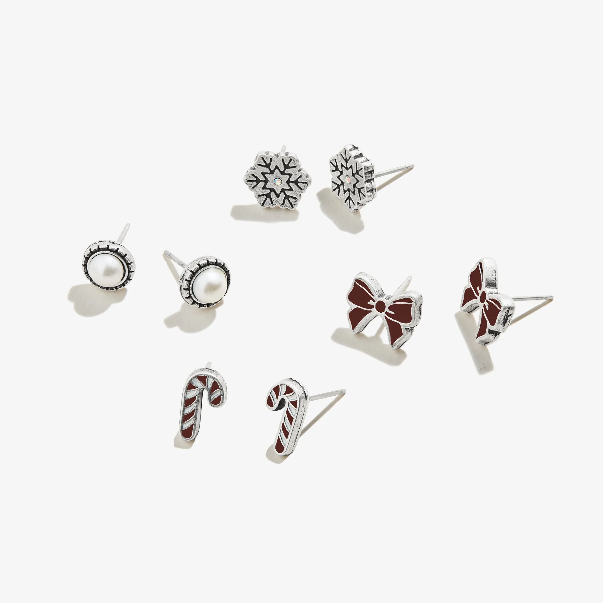 Holiday Cheer Stud Earrings, Set of 4