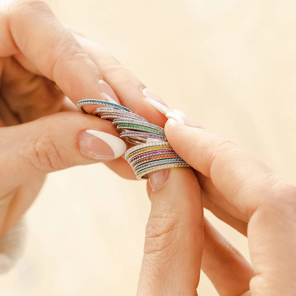 June Birthstone Stacking Ring