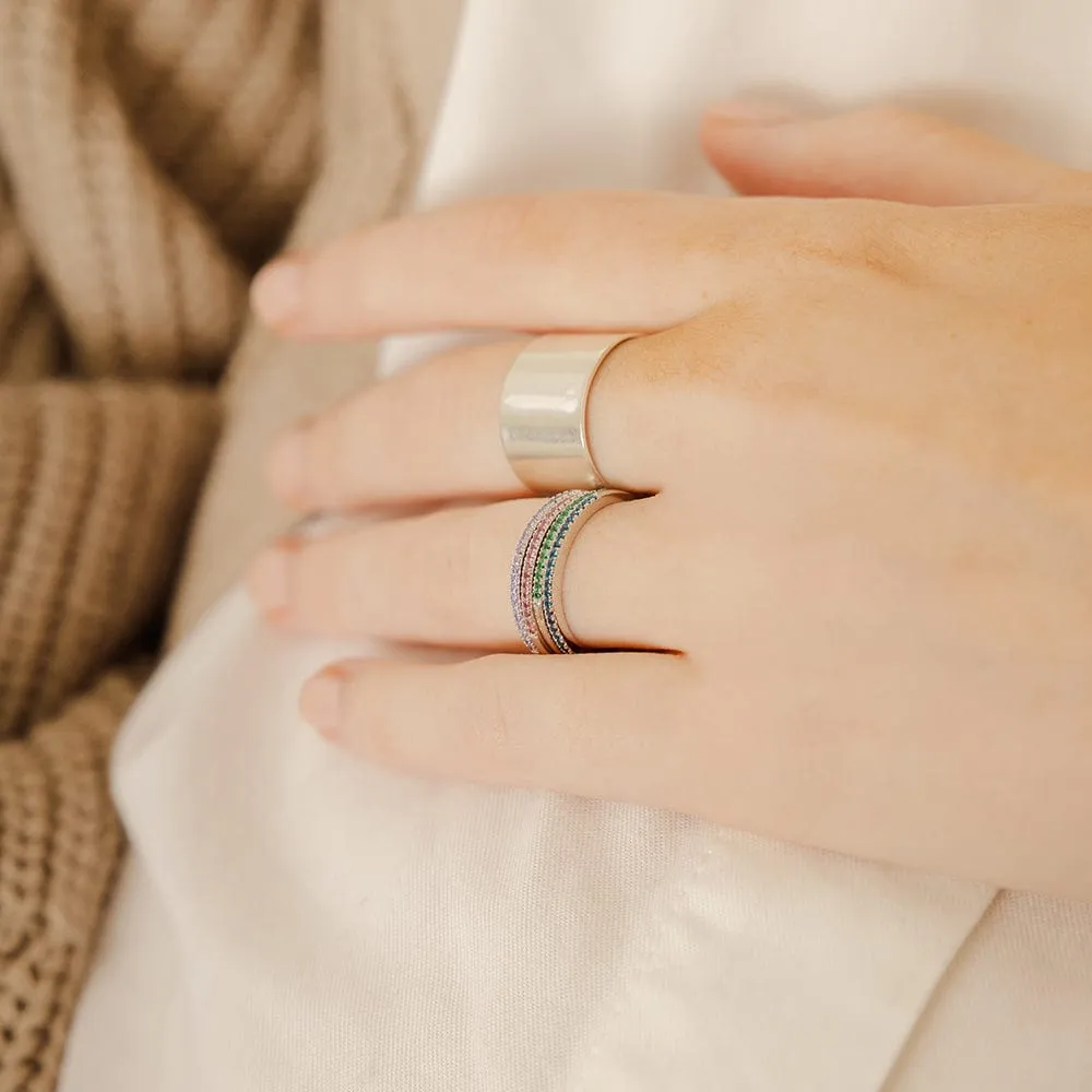 June Birthstone Stacking Ring