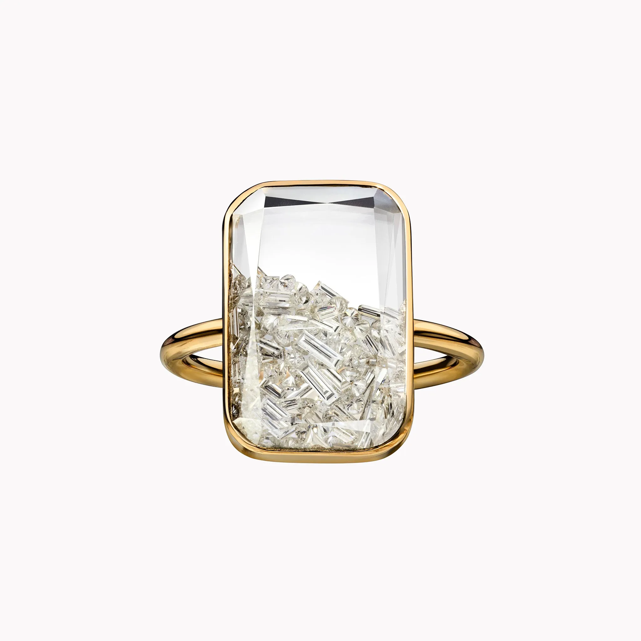 Kaleidoscope Diamond Shaker Ring