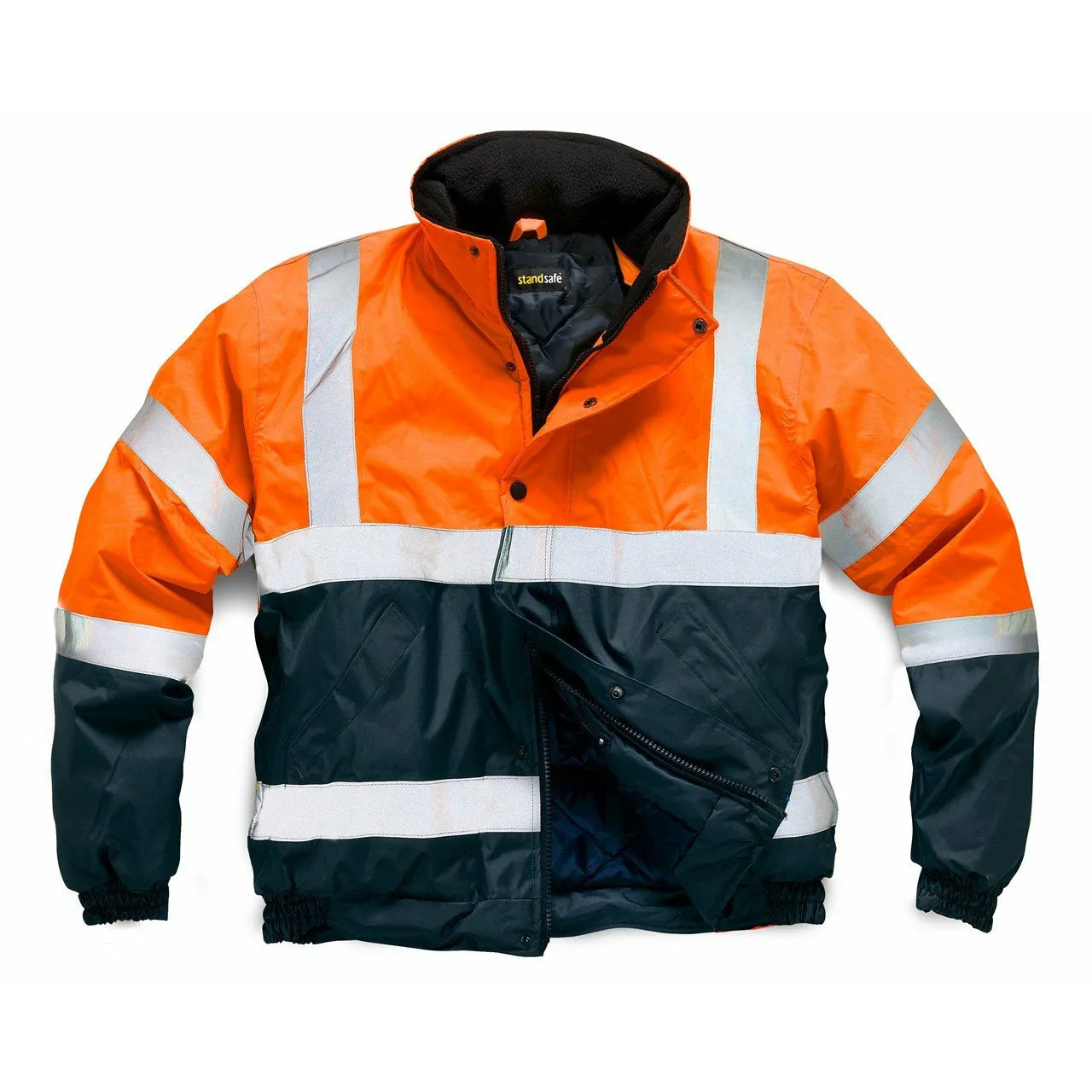 Kids Hi Vis 2 Tone Bomber Jacket EN ISO 20471