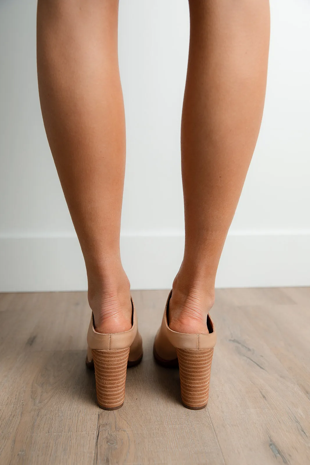 Korkease: Challis Mules in Natural Nude-FINAL SALE