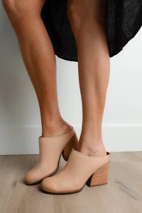 Korkease: Challis Mules in Natural Nude-FINAL SALE