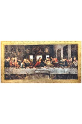 Last Supper by Da Vinci Florentine Plaque