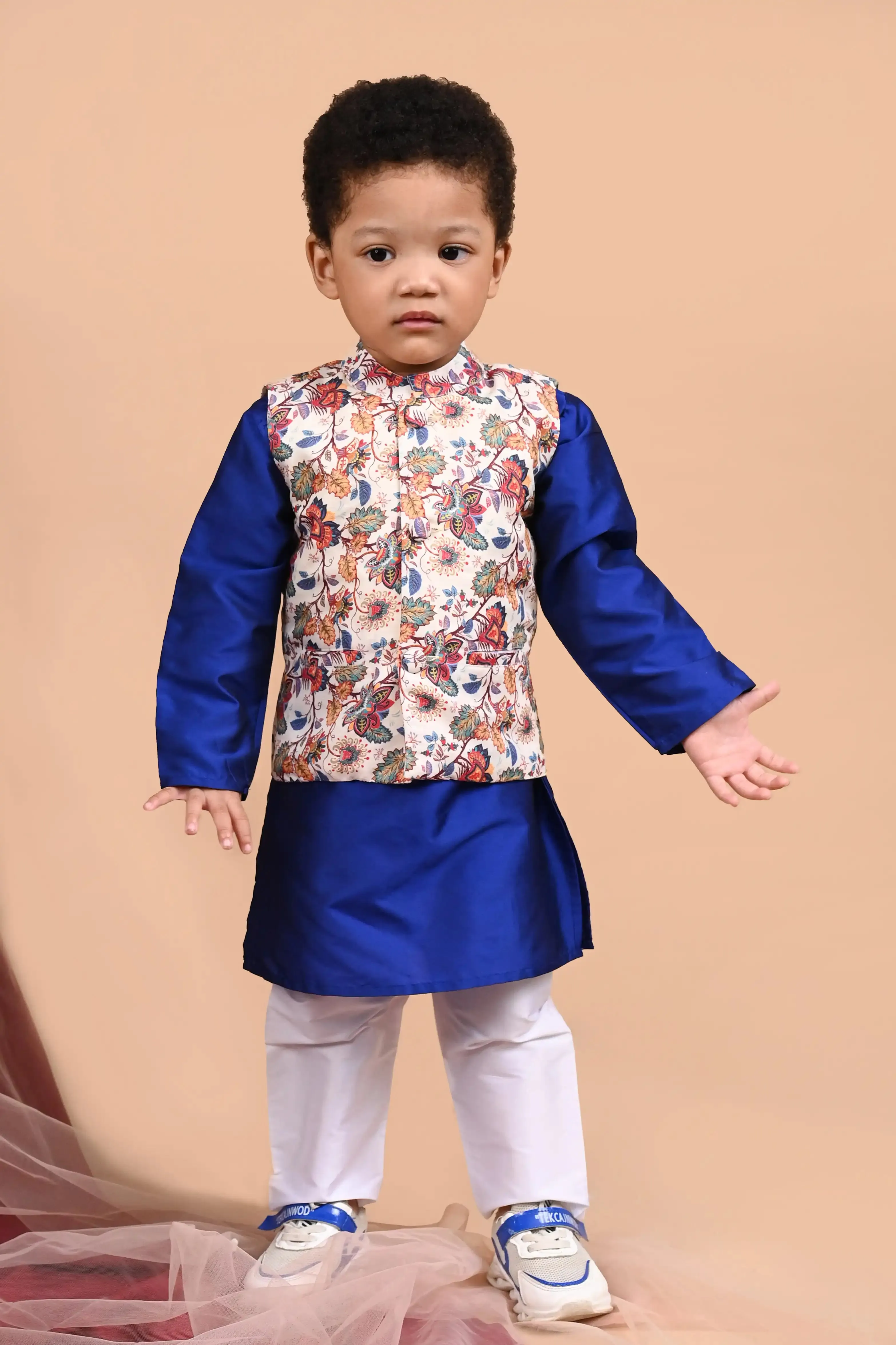 Little Melodies Kurta Set With Jacket