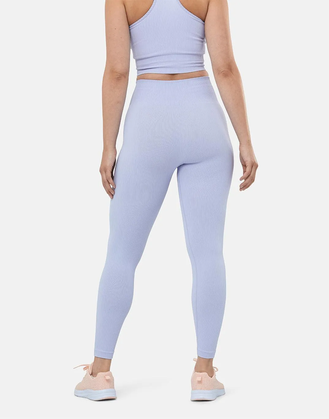 Lotus Rib Knit Legging in Lilac