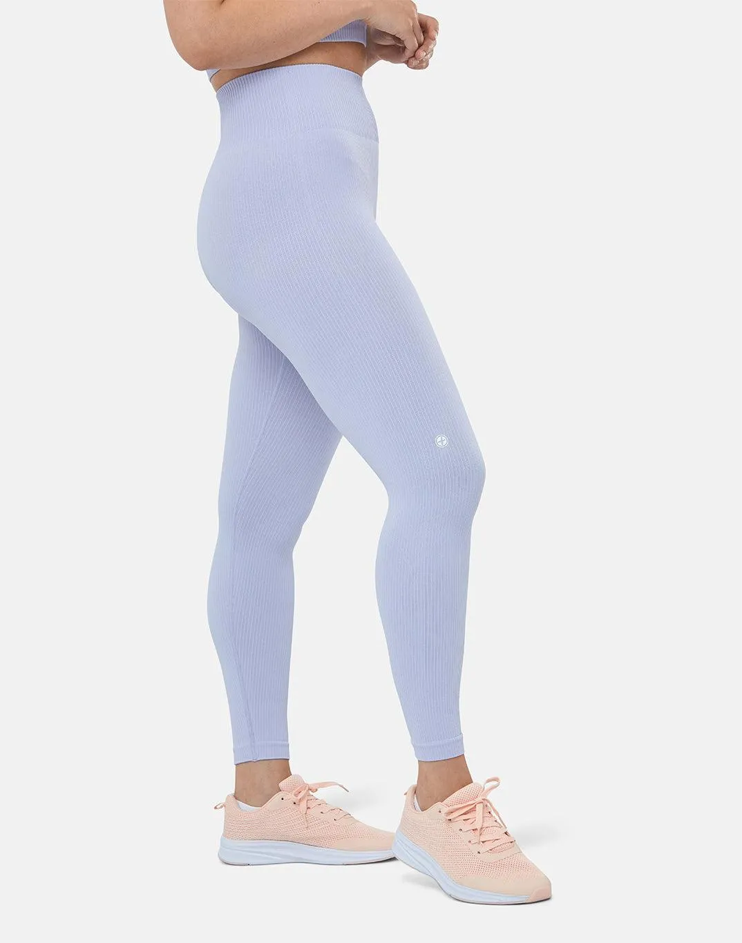 Lotus Rib Knit Legging in Lilac