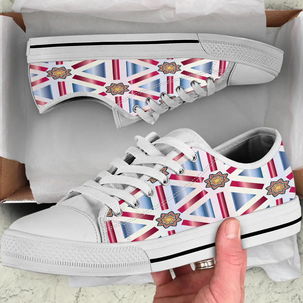 Low Top Shoe - Red, White and Blue