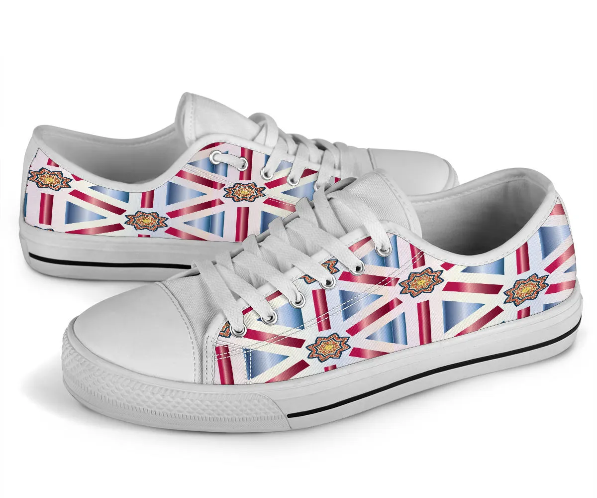 Low Top Shoe - Red, White and Blue