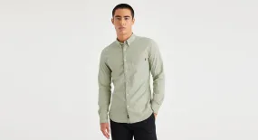 Men's Slim Fit 2 Button Collar Shirt