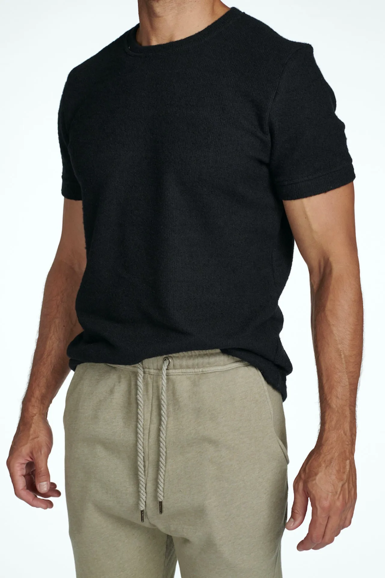 Men's Soft Knit Melange Short Sleeve Crew Tee