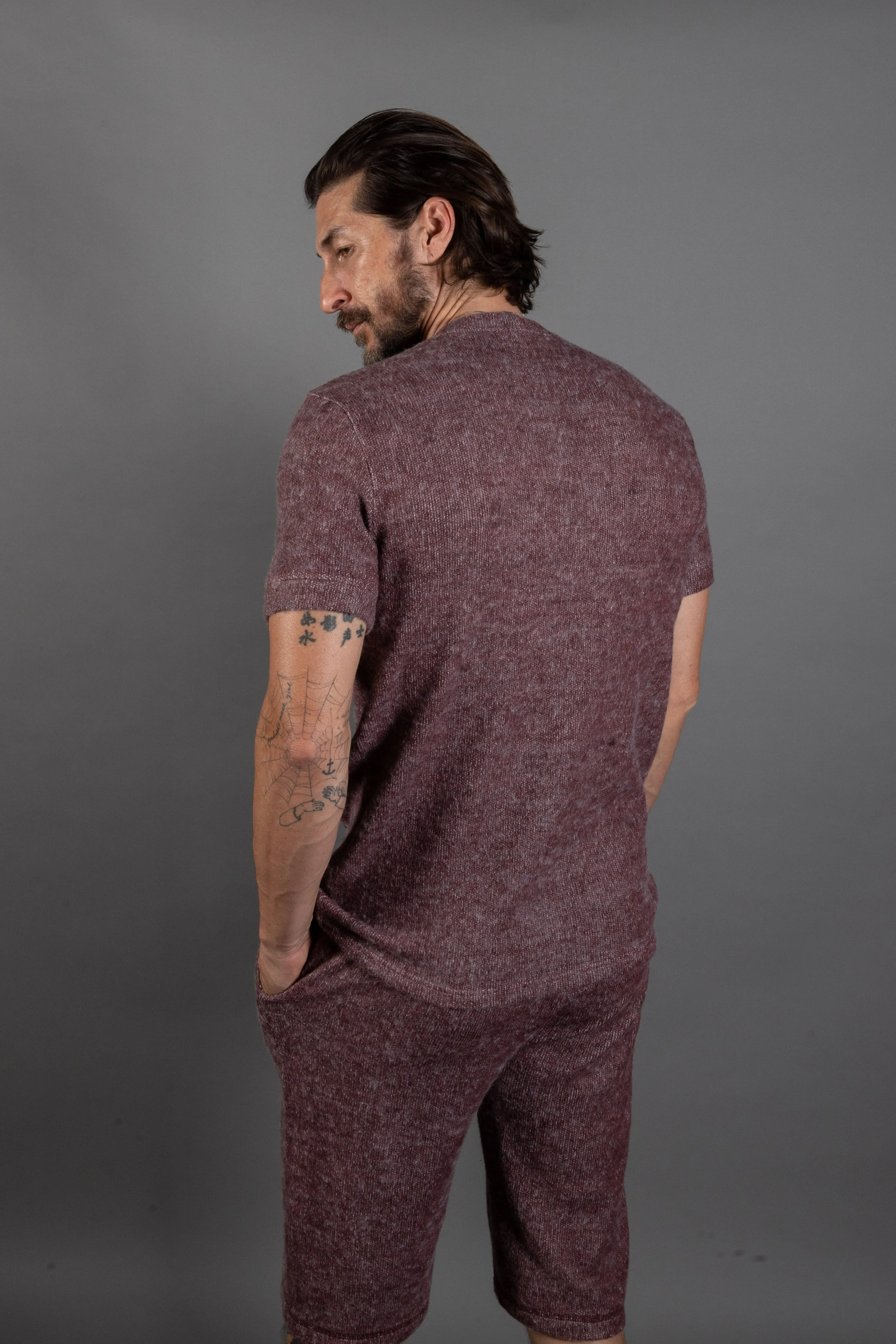 Men's Soft Knit Melange Short Sleeve Crew Tee