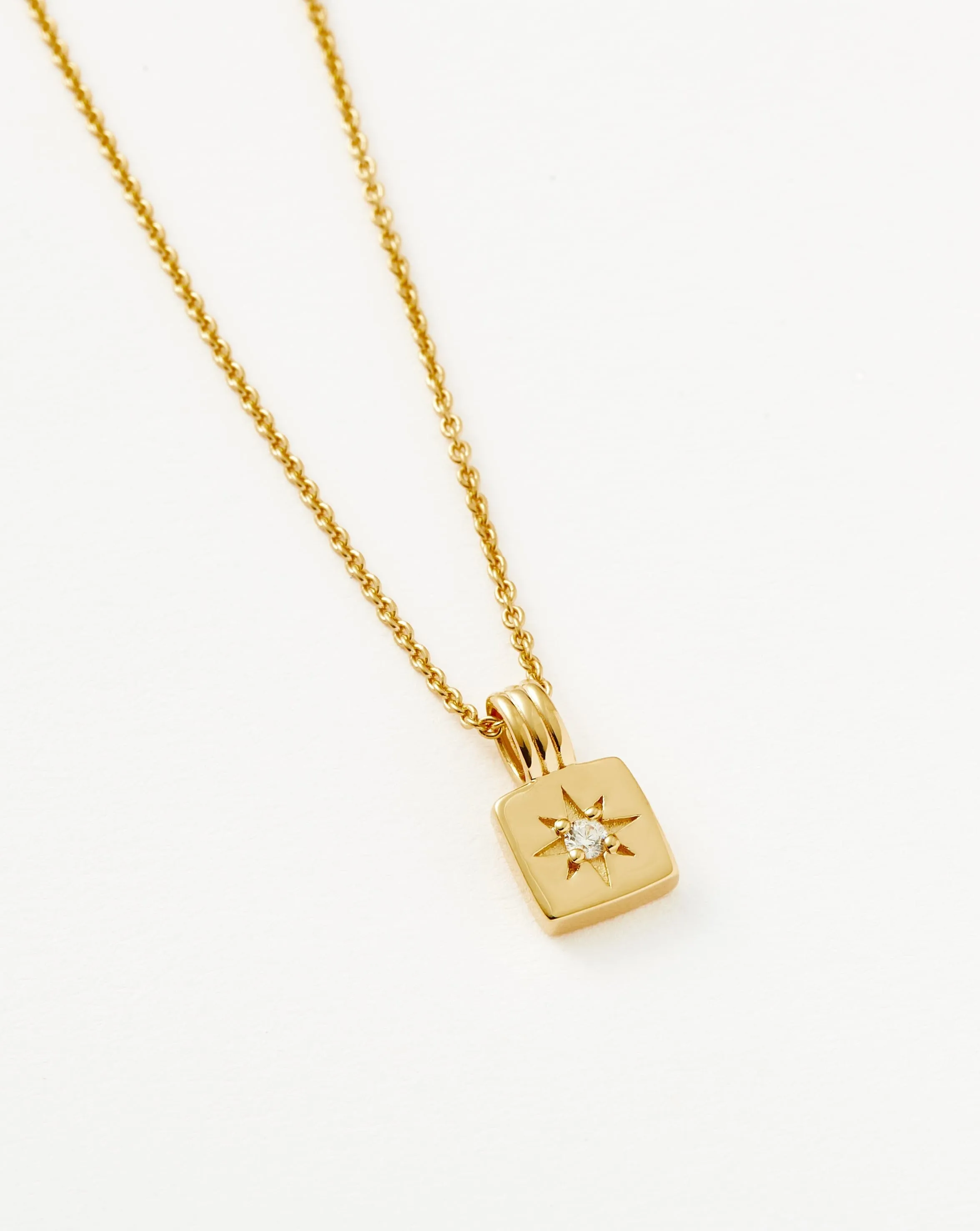 Mini Star Ridge Pendant Necklace | 18ct Gold Plated Vermeil