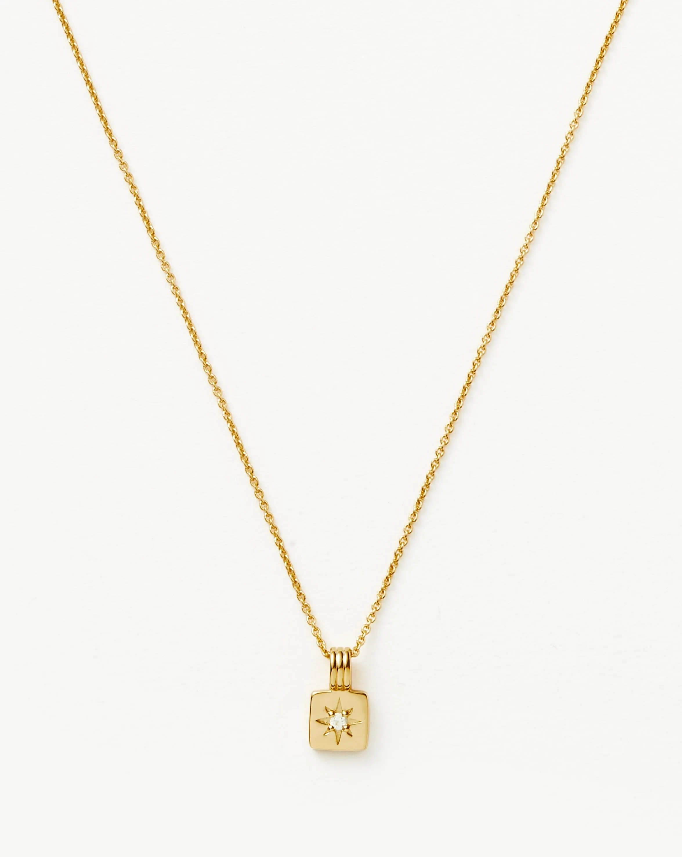 Mini Star Ridge Pendant Necklace | 18ct Gold Plated Vermeil