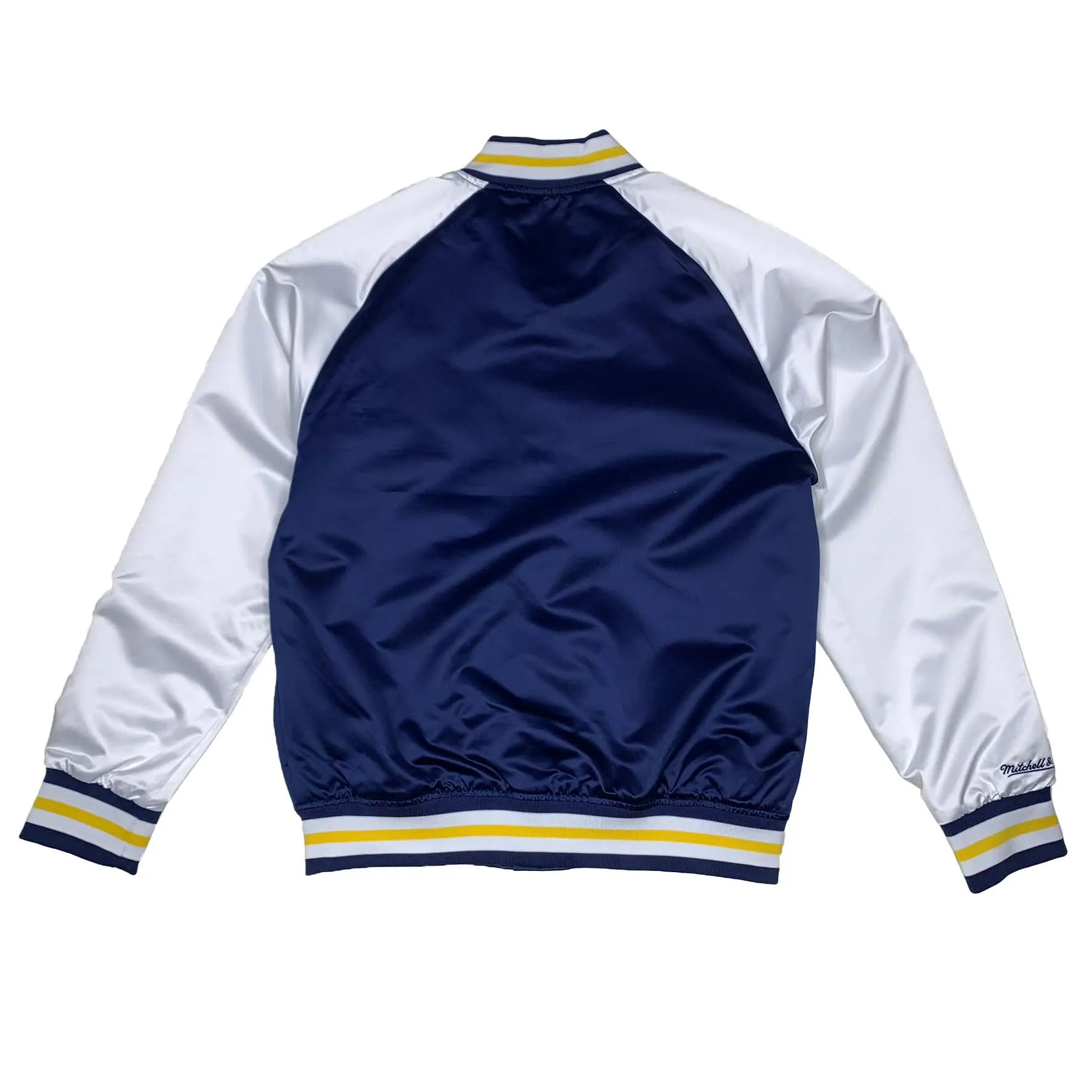 Mitchell & Ness University Of Michigan Primetime LW Satin Jacket (Navy)