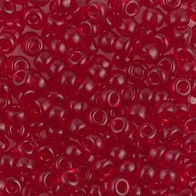 Miyuki Boncuk, MiyukiRoundBeads 6/0-0141 Transparent Red