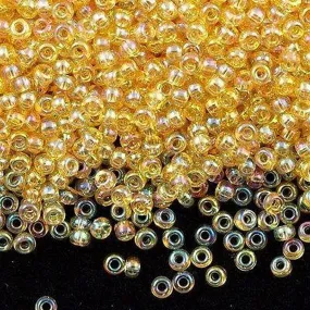 Miyuki Boncuk, MiyukiRoundBeads 8/0-0251 Transparent Light Topaz AB