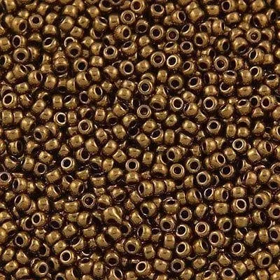 Miyuki Boncuk, MiyukiRoundBeads 8/0-0457L Metallic Lt Bronze