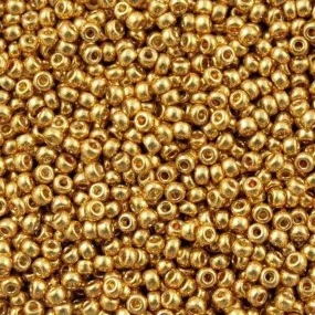 Miyuki Boncuk, MiyukiRoundBeads 8/0-4202 Duracoat Galvanized Gold